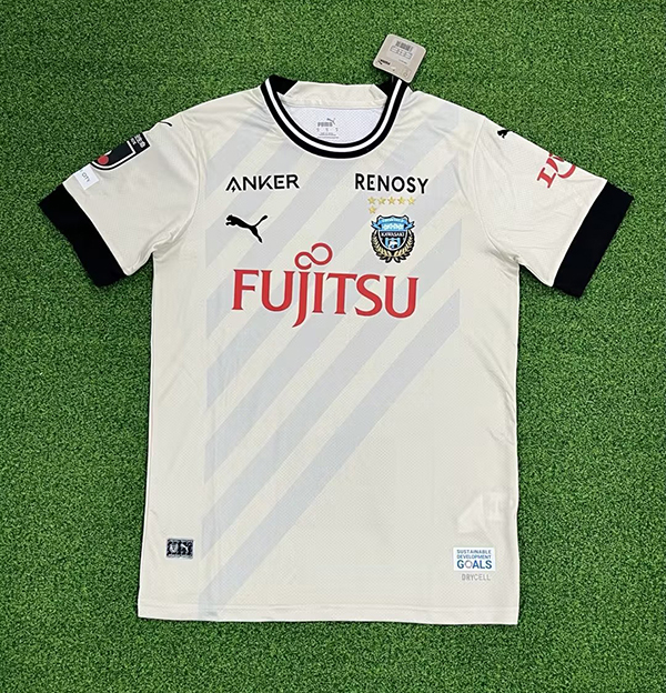 23-24 Season Kawasaki Frontale Away White Color Football Jersey